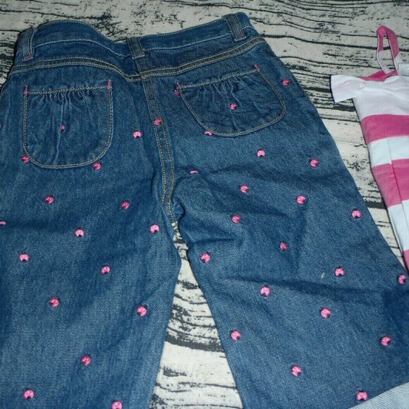 Gymboree Cape Cod Cutie 3T Retail Top Adjustable Waist Outlet Capri Outfit NWT - Picture 2 of 3